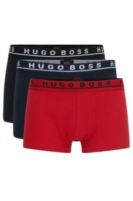 BOSS - Three-pack of stretch trunks in 