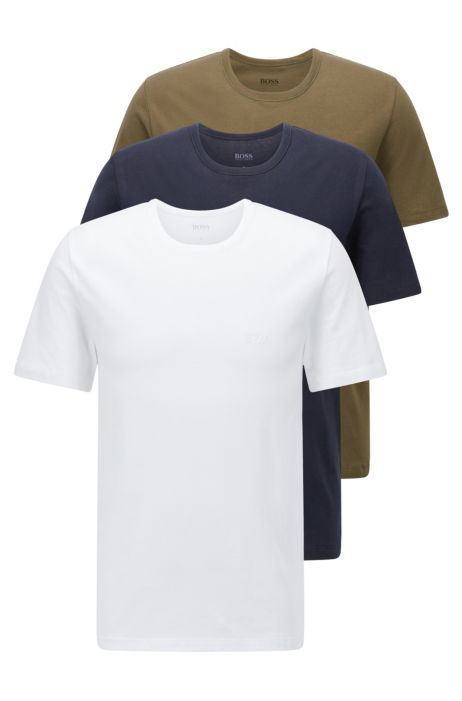 Paquete de tres camisetas fit en algodón