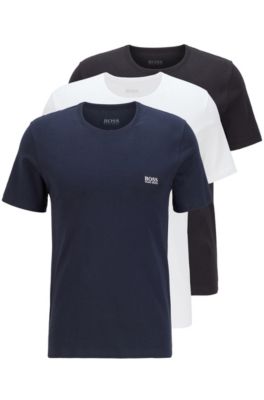 BOSS - Three-pack of regular-fit cotton T-shirts
