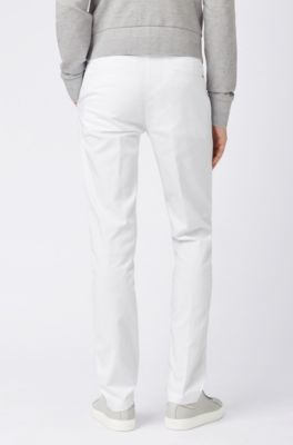 hugo boss white chinos