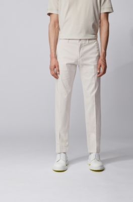 Regular-fit chinos in stretch-cotton 