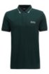 Regular fit piqu&eacute; polo shirt with quick-dry technology, Dark Green