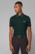 Regular fit piqu&eacute; polo shirt with quick-dry technology, Dark Green