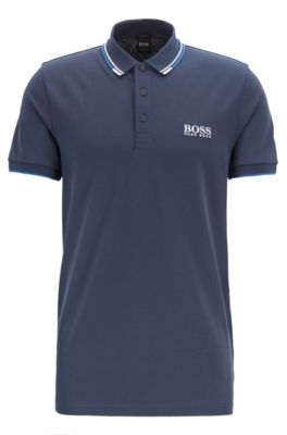 blue hugo boss polo