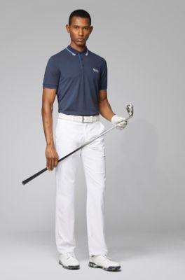 Regular fit piqu&eacute; polo shirt with quick-dry technology, Dark Blue