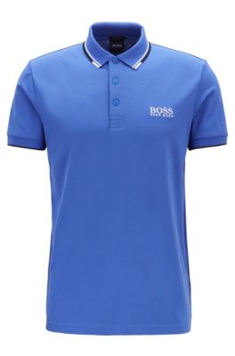 boss blue polo shirt