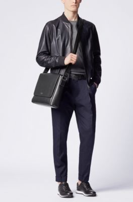 hugo boss leather bags