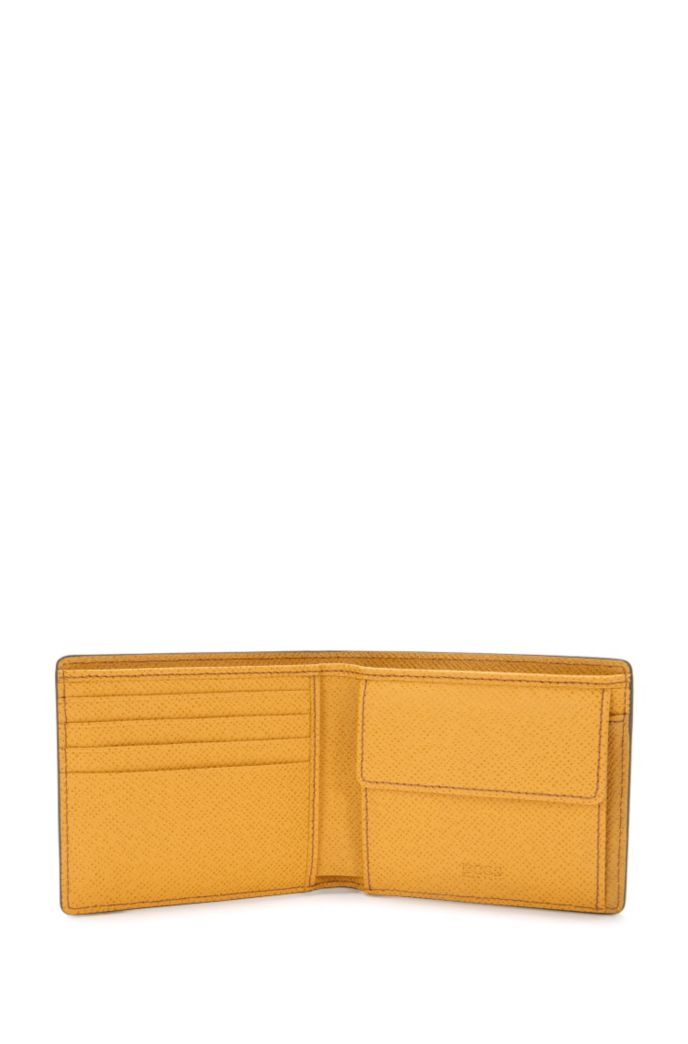 Wallet in textured leather: 'Signature_4cc coin B'