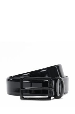 patent leather belt