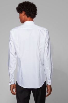 mens slim fit wing collar shirt