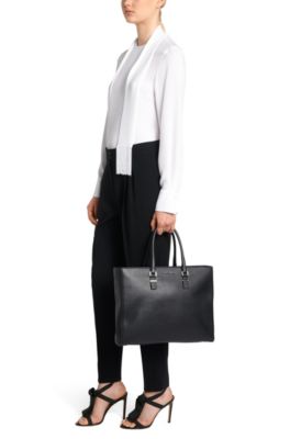 BOSS - Luxury Staple work bag in rich 