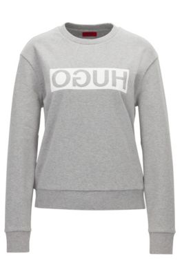 hugo reverse logo sweatshirt