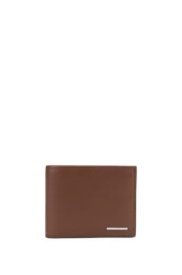 hugo boss brown leather wallet