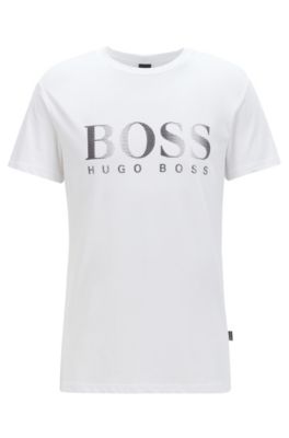 BOSS - Relaxed-fit cotton T-shirt with 