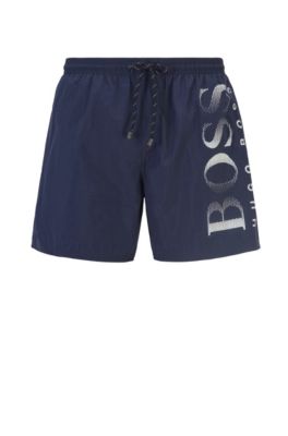 mens white hugo boss shorts