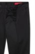 Extra-slim-fit trousers in stretch Oxford cotton, Black