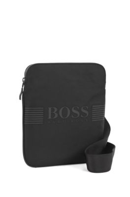 BOSS - Structured-nylon cross-body bag 