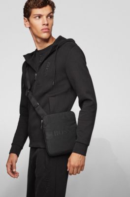 BOSS - Structured-nylon cross-body bag 