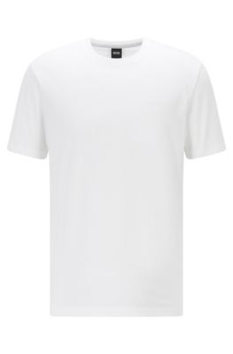 Logo T-shirt in pure cotton with liquid 
