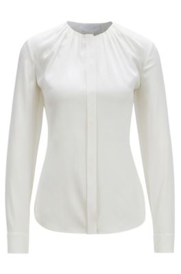 hugo boss women's silk blouse