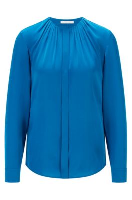 hugo boss women's silk blouse