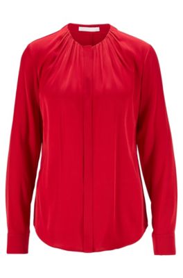 hugo boss silk blouse