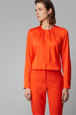 hugo boss silk blouse