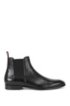 Formal Chelsea boots in rich leather, Black