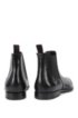 Formal Chelsea boots in rich leather, Black