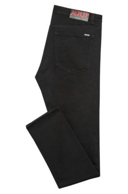 HUGO - Skinny-fit jeans in coldblack 