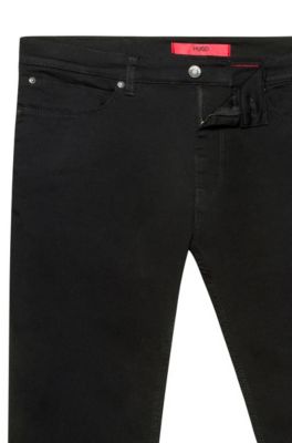 HUGO - Skinny-fit jeans in coldblack 