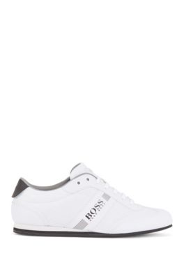 mens white hugo boss trainers