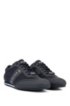 Lace-up trainers with mesh detail, Dark Blue