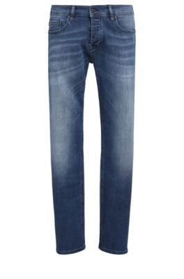 Jeans Tapered Fit en denim super stretch