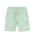 Logo-print swim shorts in technical fabric, Light Green