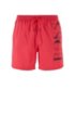 Logo-print swim shorts in technical fabric, Red