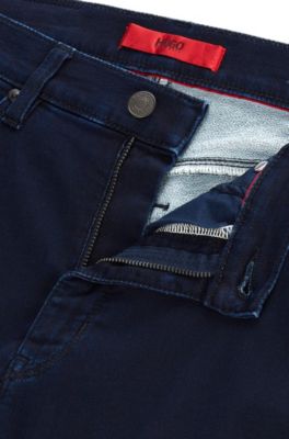 Skinny-fit jeans in indigo jersey denim