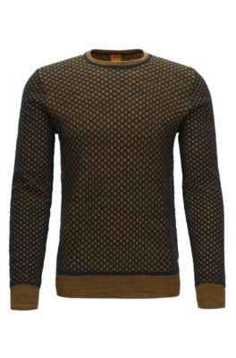 hugo boss yellow jumper