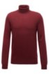 Turtleneck sweater in lightweight Italian cashmere, Dark Red