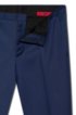 Extra-slim-fit trousers in pigment-dyed wool, Blue