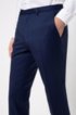 Extra-slim-fit trousers in pigment-dyed wool, Blue