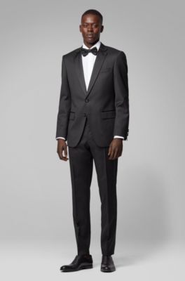 hugo boss black suit trousers