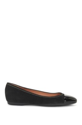 CC 26s Floral Ballet Flats Black Sheepskin 627023