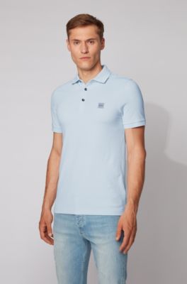 BOSS - Slim-fit polo shirt in washed 
