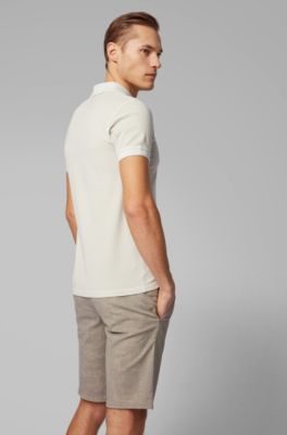 beige hugo boss polo