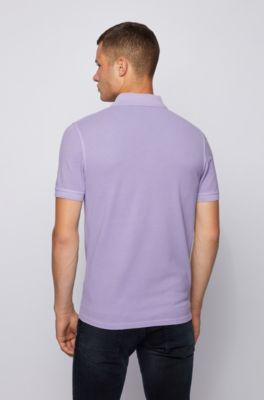 purple hugo boss polo