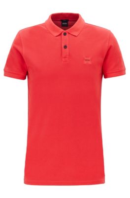 hugo boss red polo shirt