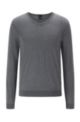 V-neck sweater in mulesing-free wool, Grey