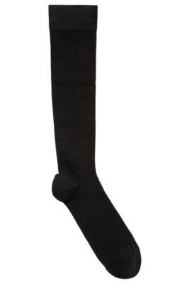 Knee-high socks with technical compression, Black