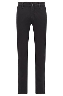 BOSS Slim fit casual chinos in brushed stretch cotton